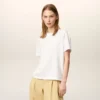 White Organic Cotton Ami De Coeur T-Shirt White Organic Cotton Ami De Coeur T-Shirt