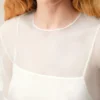 White Silk Mini Trapeze Dress White Silk Mini Trapeze Dress