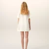 White Silk Mini Trapeze Dress White Silk Mini Trapeze Dress
