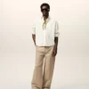 White Striped Cotton Ami De Coeur Boxy Shirt White Striped Cotton Ami De Coeur Boxy Shirt