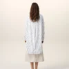 White Striped Cotton Ami De Coeur Wide Shirt Dress White Striped Cotton Ami De Coeur Wide Shirt Dress