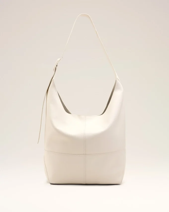 White Taurillon Leather Etienne Crossbody Bag White Taurillon Leather Etienne Crossbody Bag