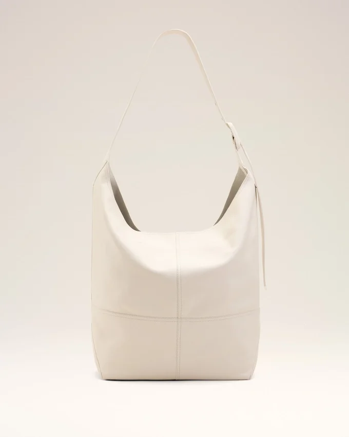 White Taurillon Leather Etienne Crossbody Bag White Taurillon Leather Etienne Crossbody Bag