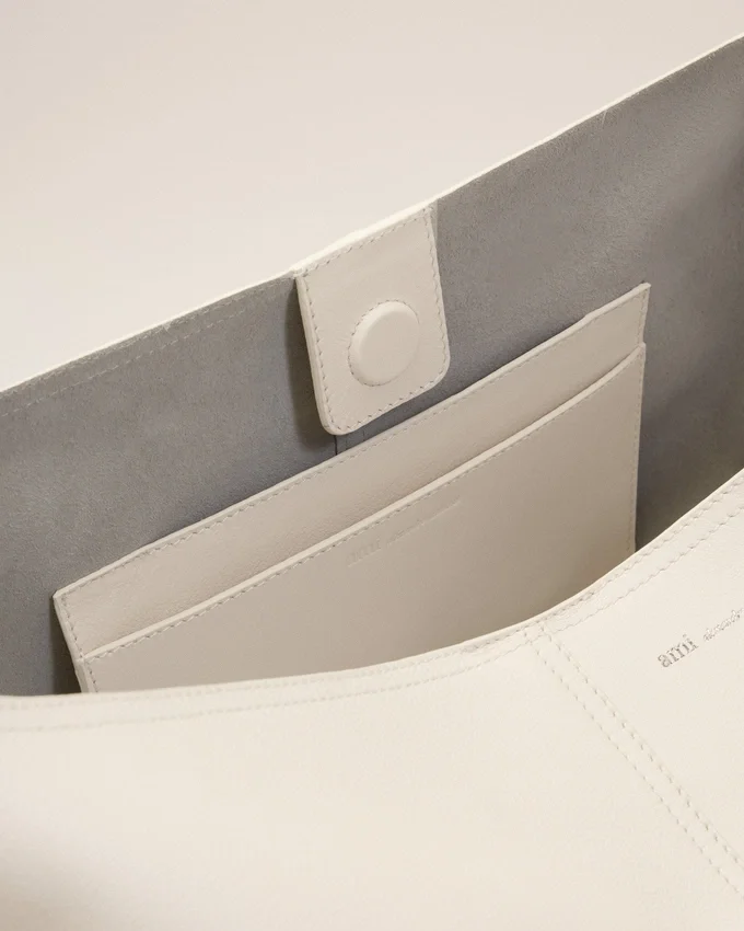 White Taurillon Leather Etienne Crossbody Bag White Taurillon Leather Etienne Crossbody Bag