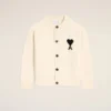White Wool Ami De Coeur Cardigan