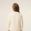 White Wool Ami De Coeur Crewneck Sweater
