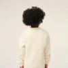 White Wool Ami De Coeur Crewneck Sweater