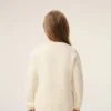 White Wool Ami De Coeur Crewneck Sweater