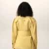 Yellow Cotton Sharp Collar Fitted Shirt