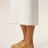 Yellow Cow Leather Buckle Sandals