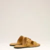 Yellow Cow Leather Buckle Sandals