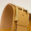Yellow Cow Leather Buckle Sandals