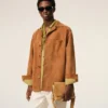 Yellow Cow Leather Flap Messenger Carrousel Bag Yellow Cow Leather Flap Messenger Carrousel Bag
