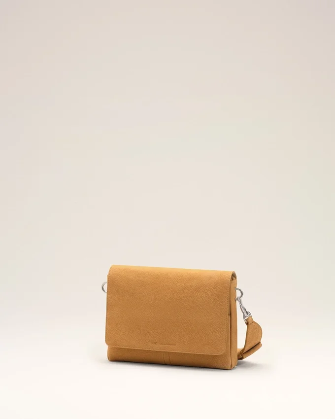 Yellow Cow Leather Flap Messenger Carrousel Bag Yellow Cow Leather Flap Messenger Carrousel Bag