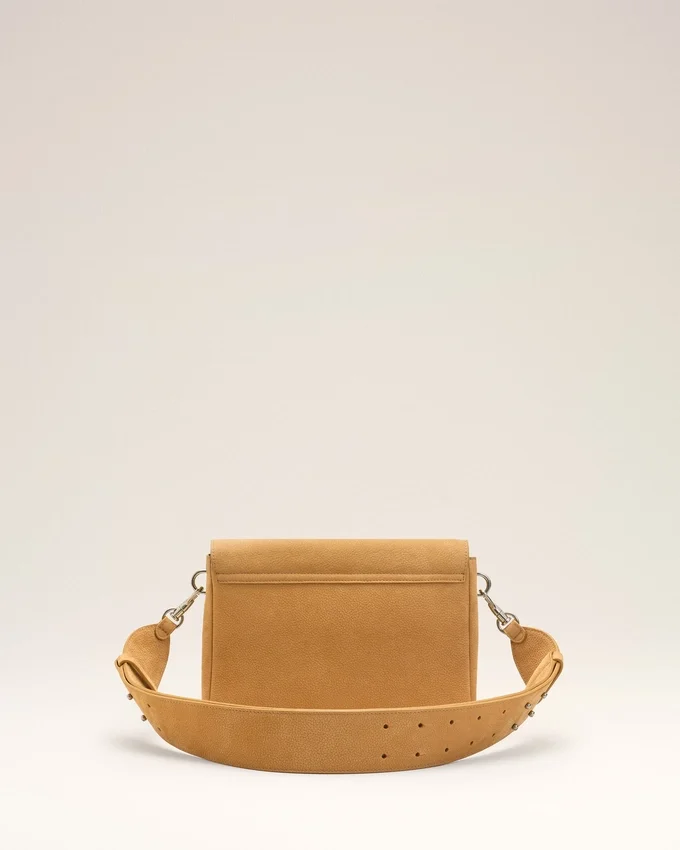Yellow Cow Leather Flap Messenger Carrousel Bag Yellow Cow Leather Flap Messenger Carrousel Bag