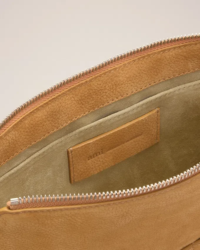 Yellow Cow Leather Flap Messenger Carrousel Bag Yellow Cow Leather Flap Messenger Carrousel Bag