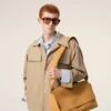 Yellow Cow Leather Large Flap Carrousel Bag Yellow Cow Leather Large Flap Carrousel Bag