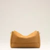Yellow Cow Leather Large Flap Carrousel Bag Yellow Cow Leather Large Flap Carrousel Bag