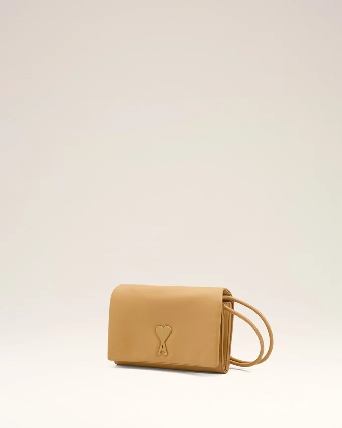 Yellow Cowhide Leather Voulez-Vous Wallet on Strap Yellow Cowhide Leather Voulez-Vous Wallet on Strap