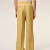 Yellow New Wool Low Waist Wide Trousers Yellow New Wool Low Waist Wide Trousers