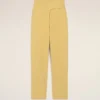 Yellow New Wool Wrapped Belted Trousers Yellow New Wool Wrapped Belted Trousers