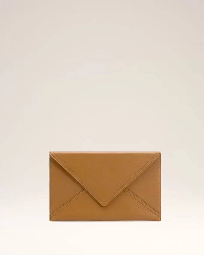 Yellow Smooth Leather Etienne Envelope Card Holder Yellow Smooth Leather Etienne Envelope Card Holder