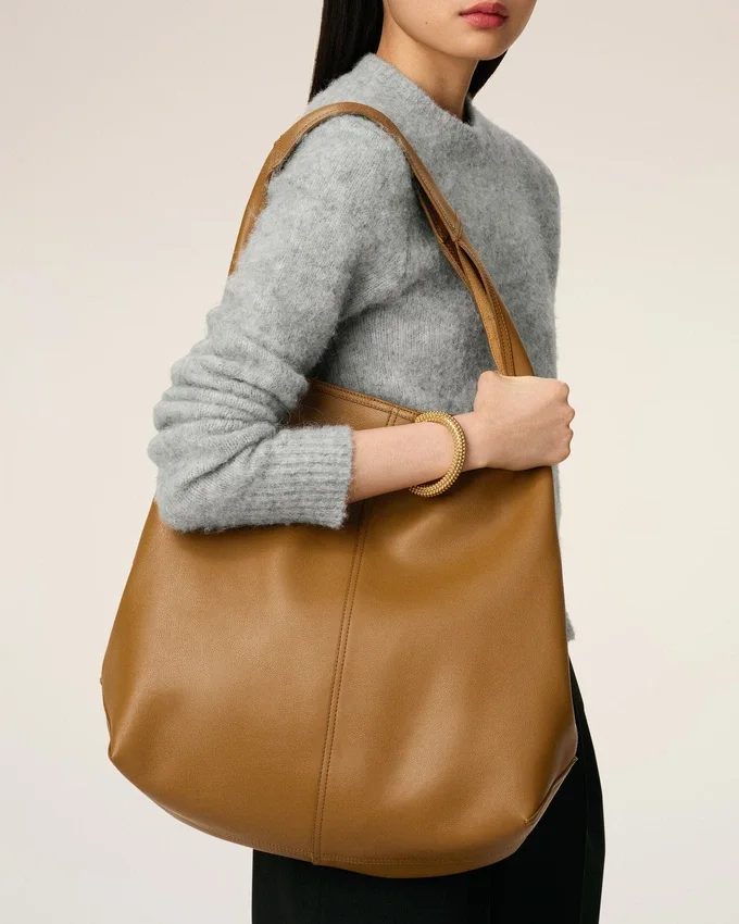 Yellow Supple Leather Etienne Hobo Bag Yellow Supple Leather Etienne Hobo Bag