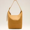 Yellow Taurillon Leather Etienne Crossbody Bag