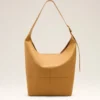 Yellow Taurillon Leather Etienne Crossbody Bag
