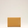 Yellow Taurillon Leather Etienne Envelope Passport Holder