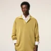 Yellow Wool Long Sleeves Polo Yellow Wool Long Sleeves Polo