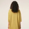 Yellow Wool Short Sleeves V Neck Sweater Yellow Wool Short Sleeves V Neck Sweater